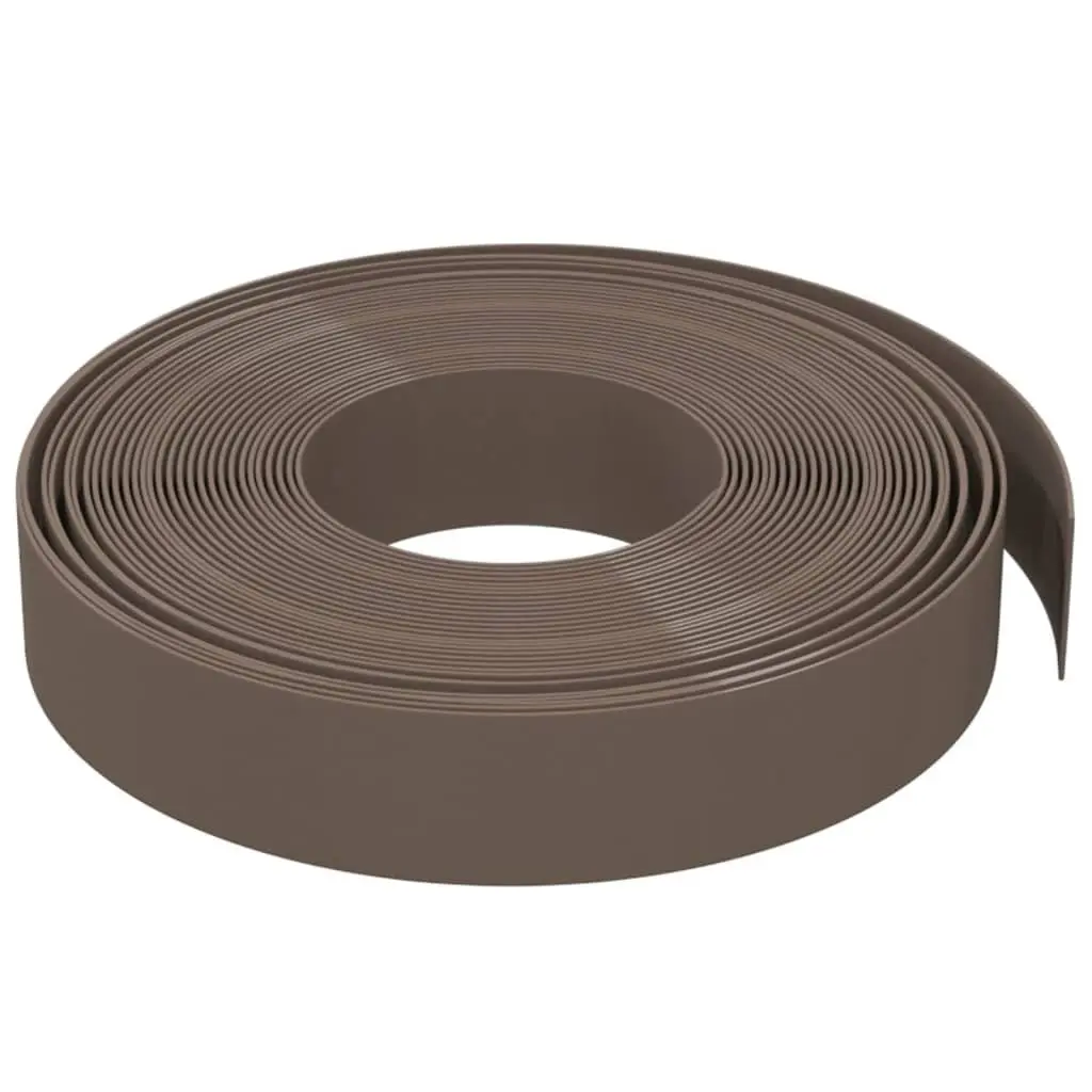 Garden Edging Borders Flexible Brown 10 m