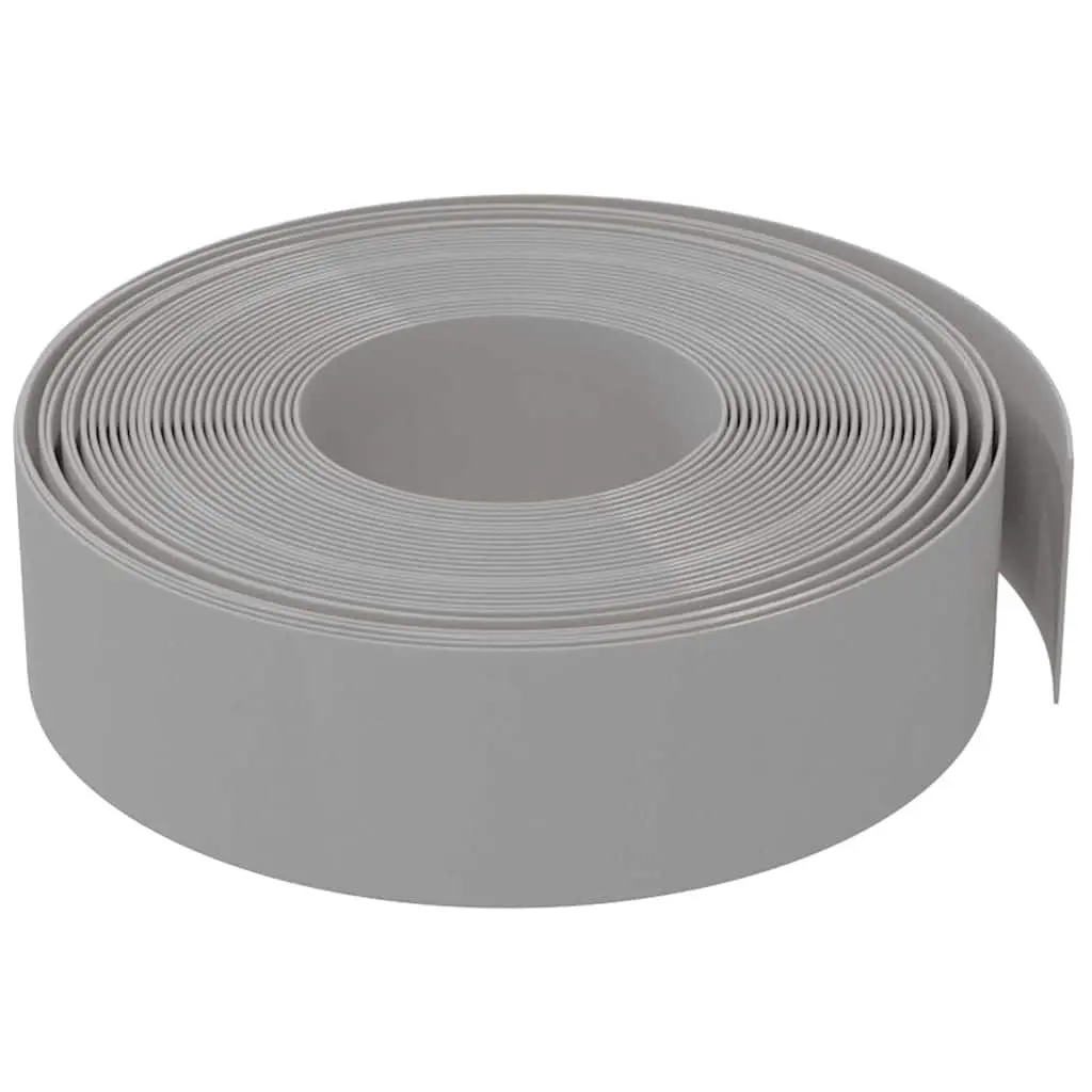 Garden Edging Borders Flexible Grey 10 m 4 Piece Lawn Edging Strips