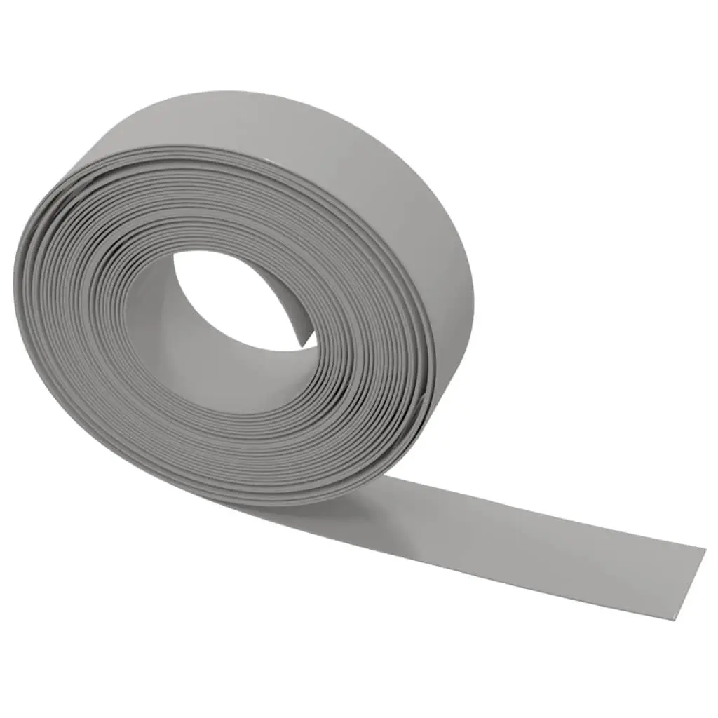 Garden Edging Borders Flexible Grey 10 m 5 Pieces