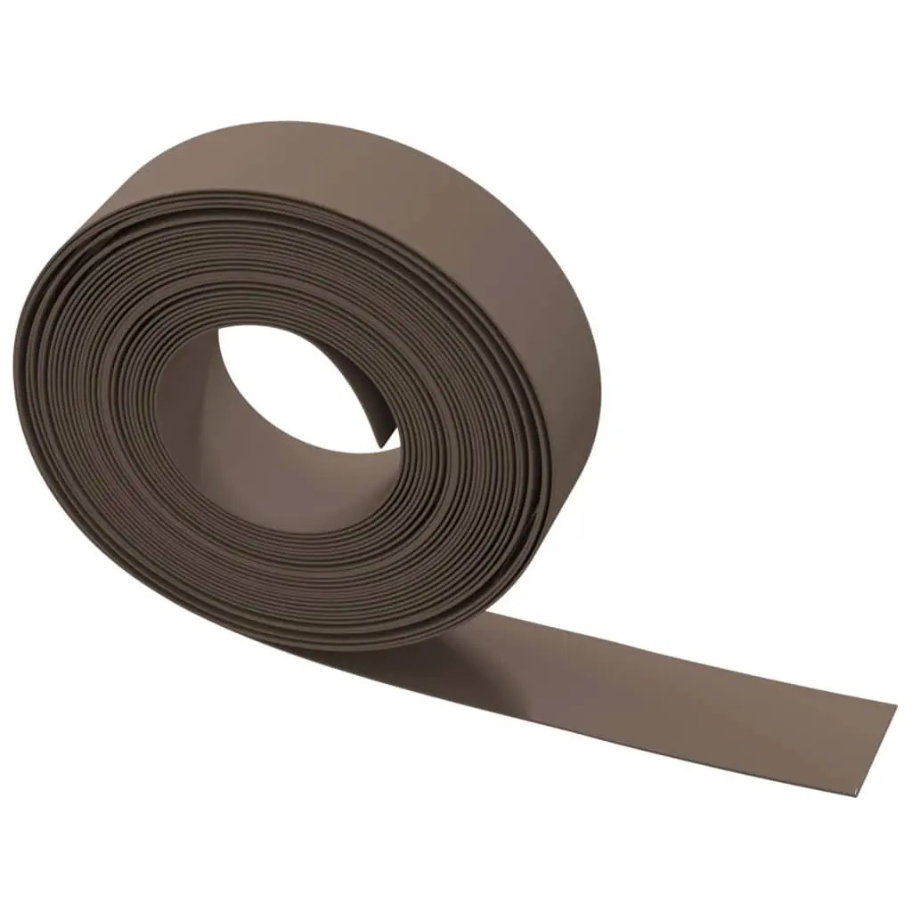 Garden Edging Borders Flexible Brown 10 m Outdoor Lawn Edging 3 Piece
