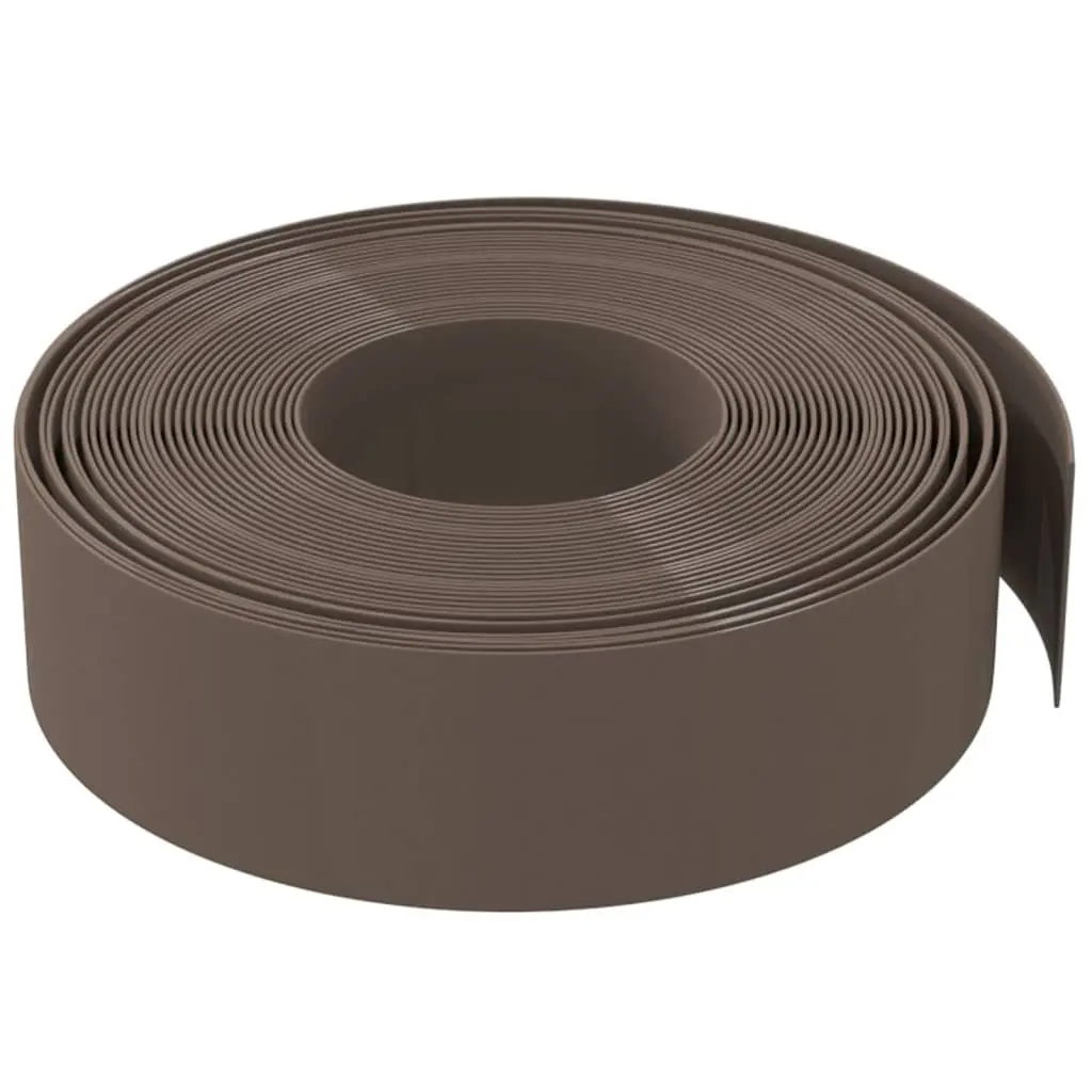 Garden Edging Border Flexible Brown 10 m 4 Pieces
