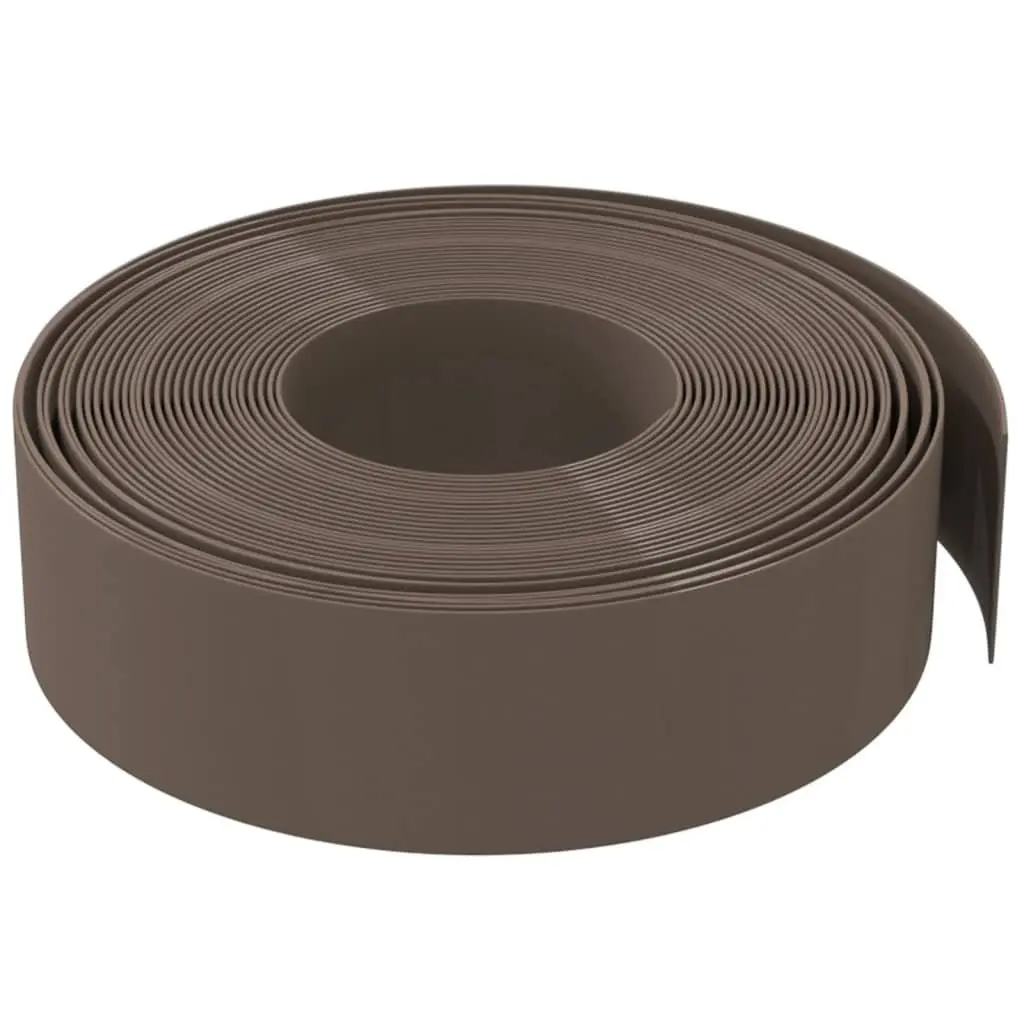 Garden Edging Border Flexible Brown 10m 5 Pieces Outdoor Flower Bed