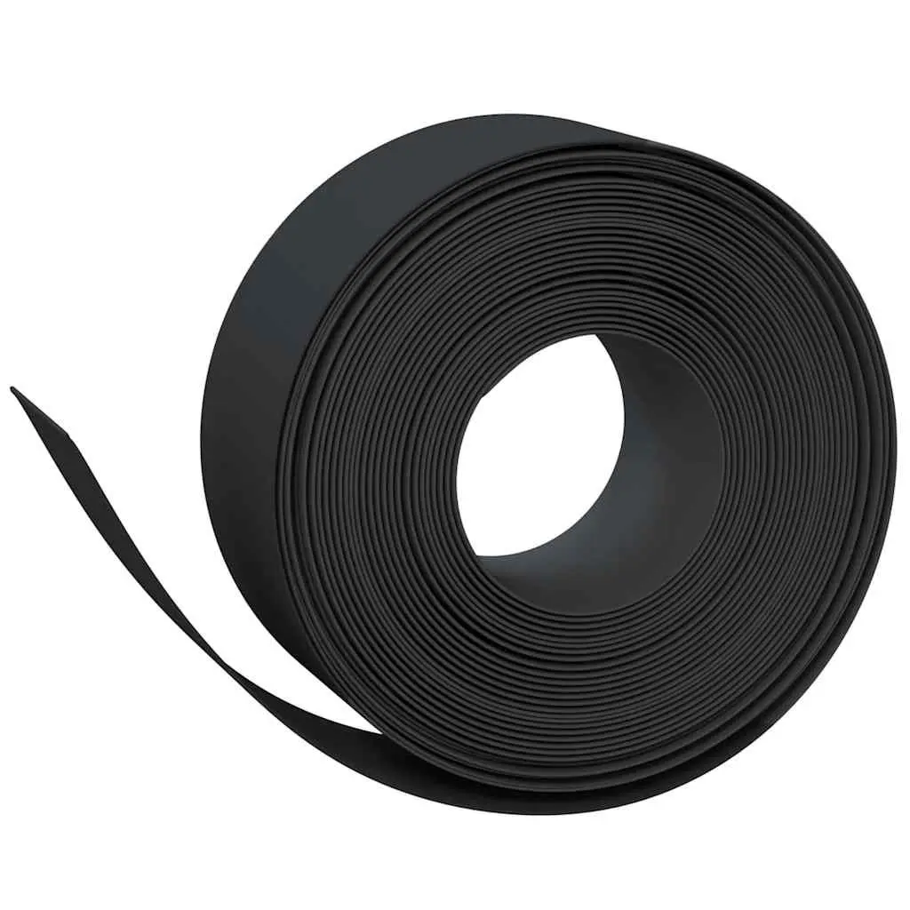 Garden Edging Flexible Black 10m for Flower Bed Path Barrier