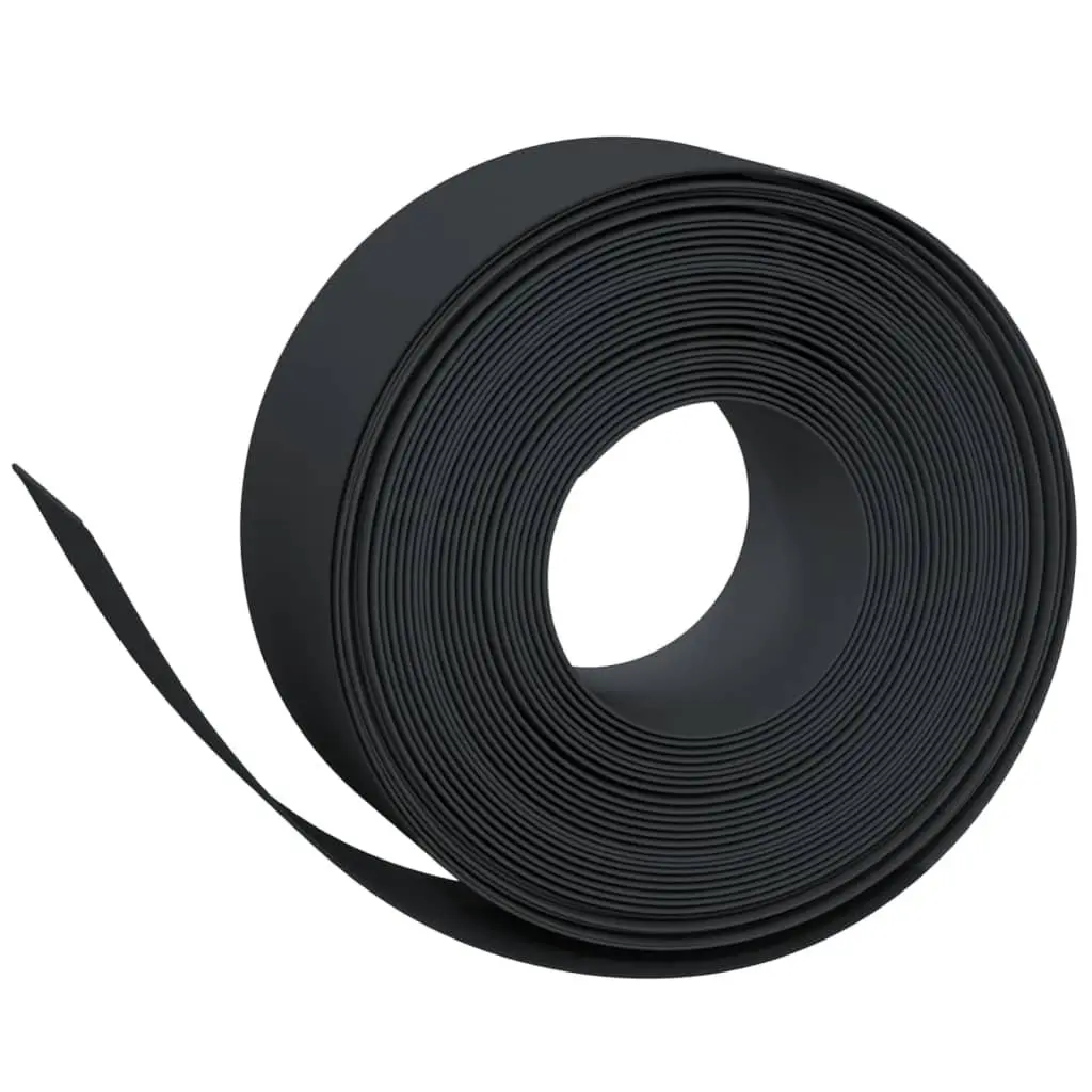 Garden Edging Border Flexible Black 10m 4 Pieces