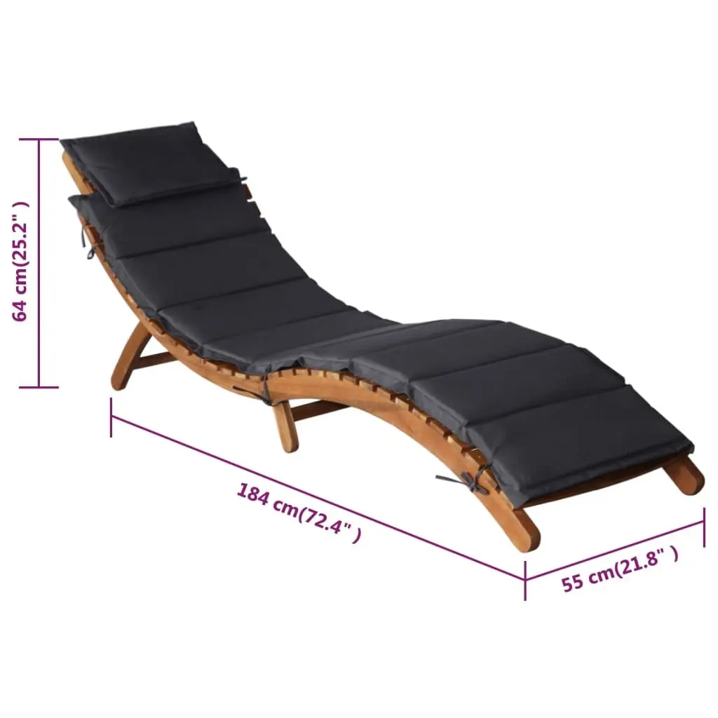 Wooden Loungers, 2 Pcs