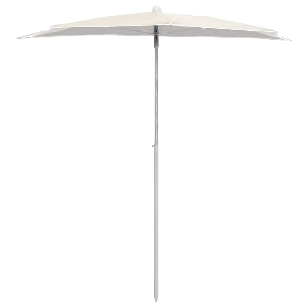 Half Round Garden Parasol UV Protective Easy Open Close 180 x 90 cm