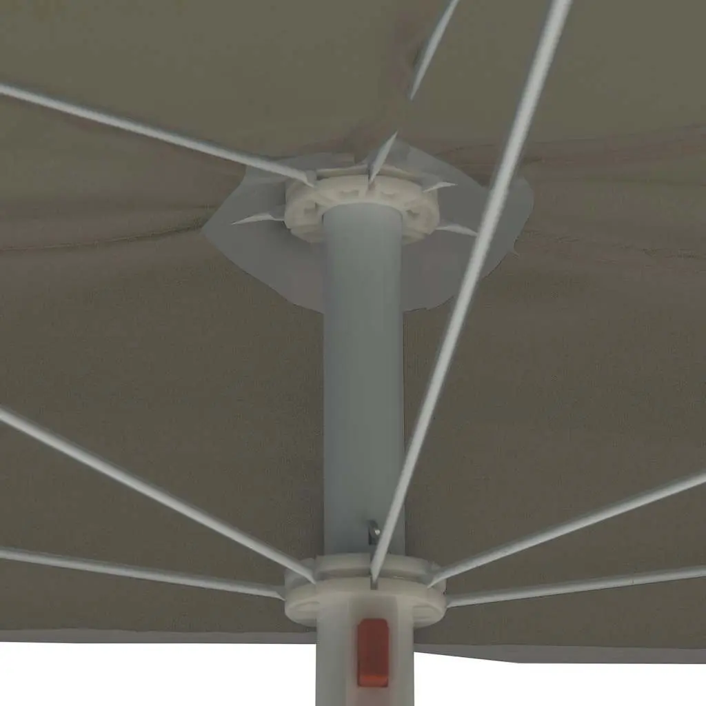 Half Round Garden Parasol UV Protective Easy Open Close 180 x 90 cm