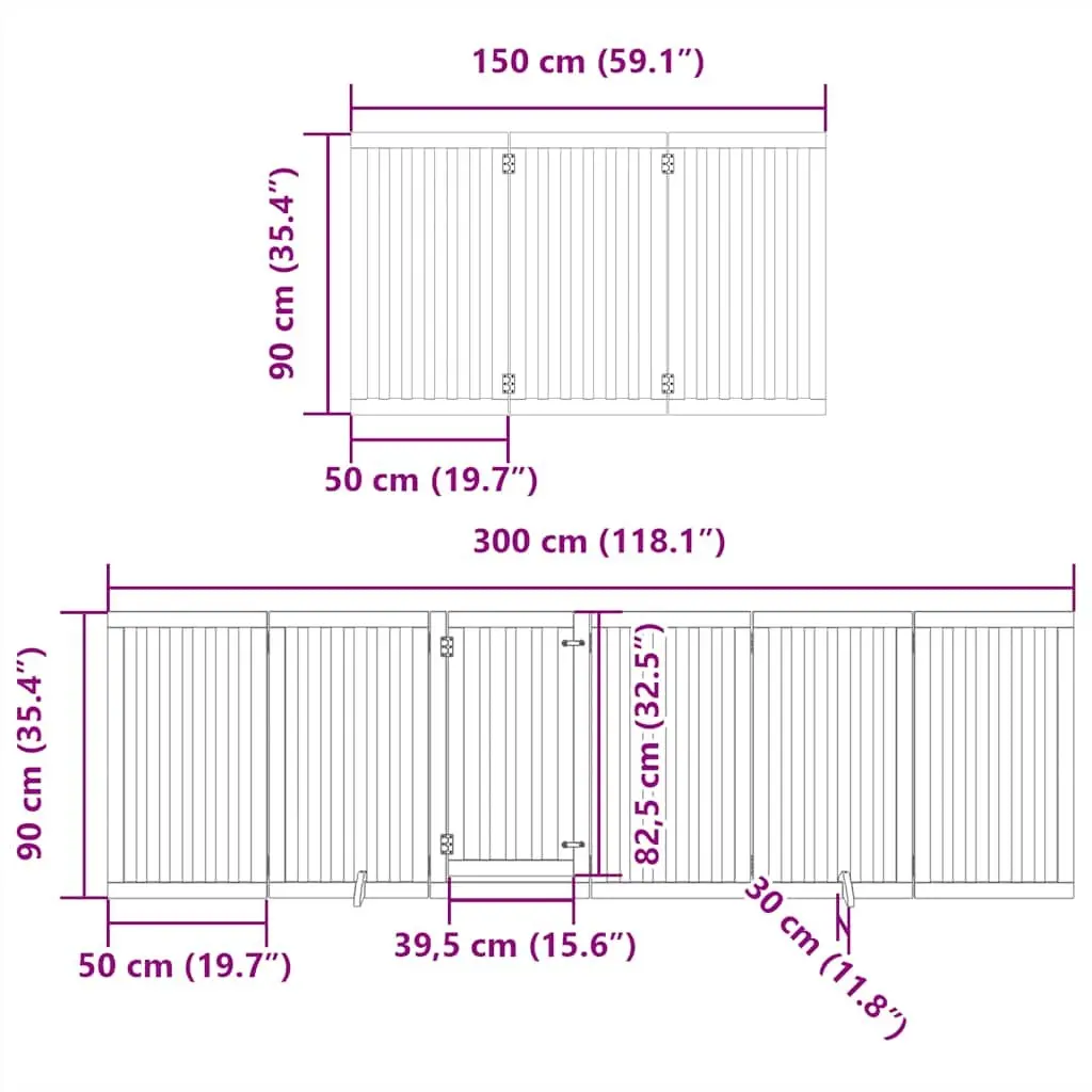 15-Panel Dog Gate