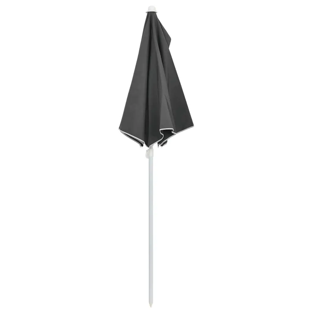Half Round Garden Parasol UV Protective Polyester Cover 180x90 cm Anthracite