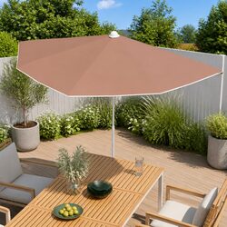 Get Ready for Shade with This Half Round Garden Parasol