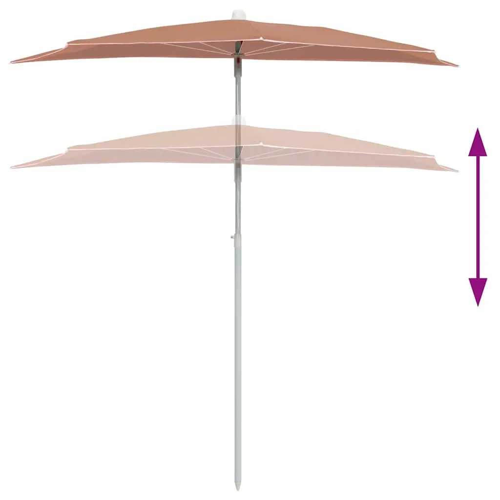 Half Round Garden Parasol
