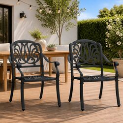 Friendly 2 Piece Outdoor Dining Chairs for You
