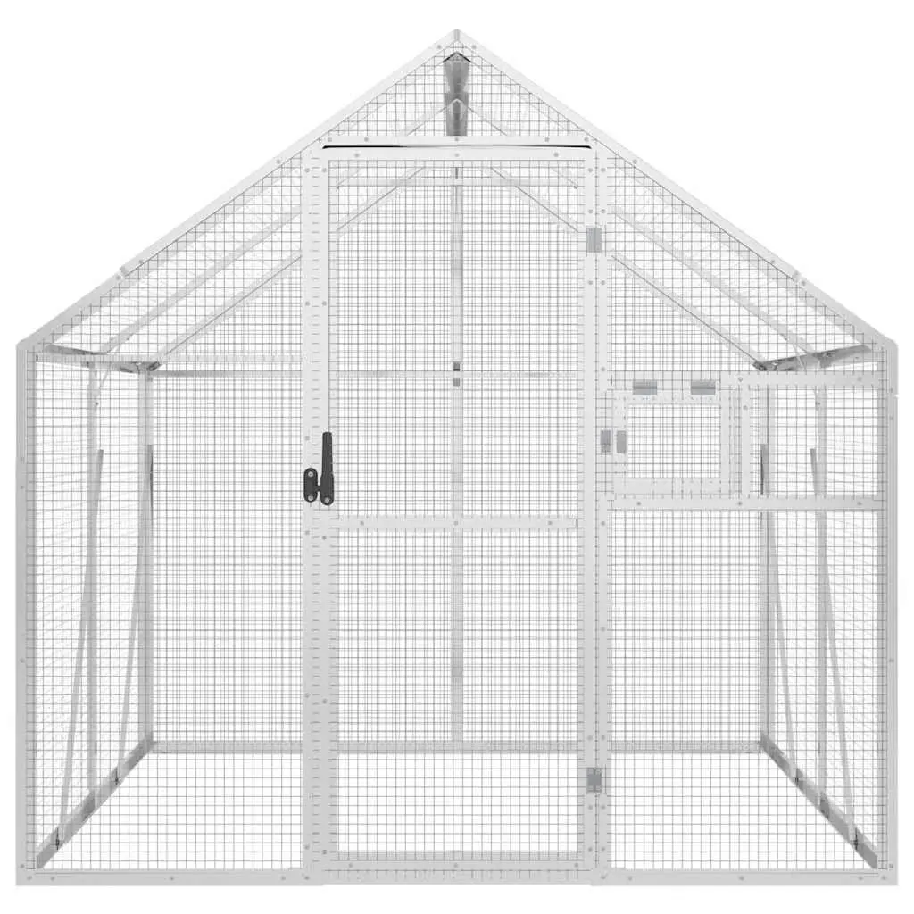 Bird Aviary Spacious Aluminum Frame Wire Mesh Cage 1.79 x 2 x 1.85 m