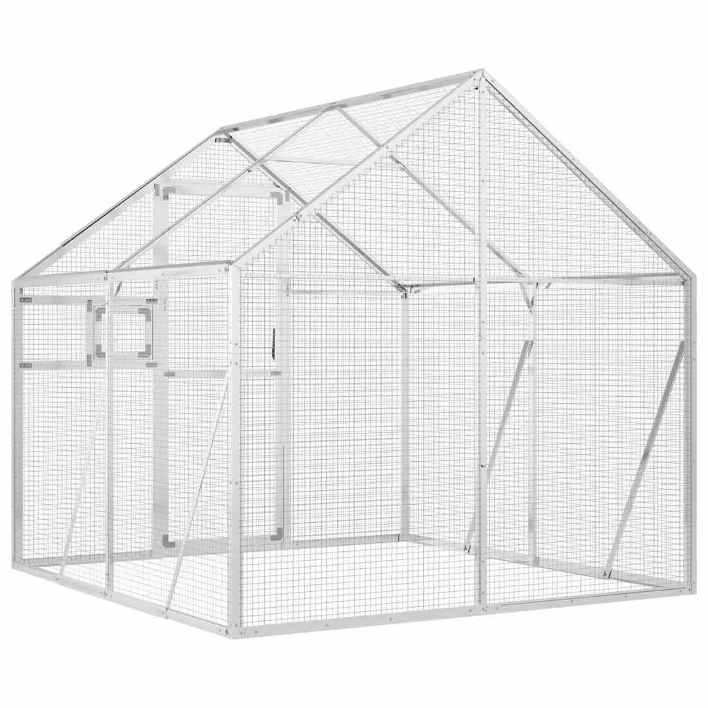 Bird Aviary Spacious Aluminum Frame Wire Mesh Cage 1.79 x 2 x 1.85 m