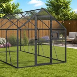 Your Birds' New Home: Anthracite Aluminium Aviary