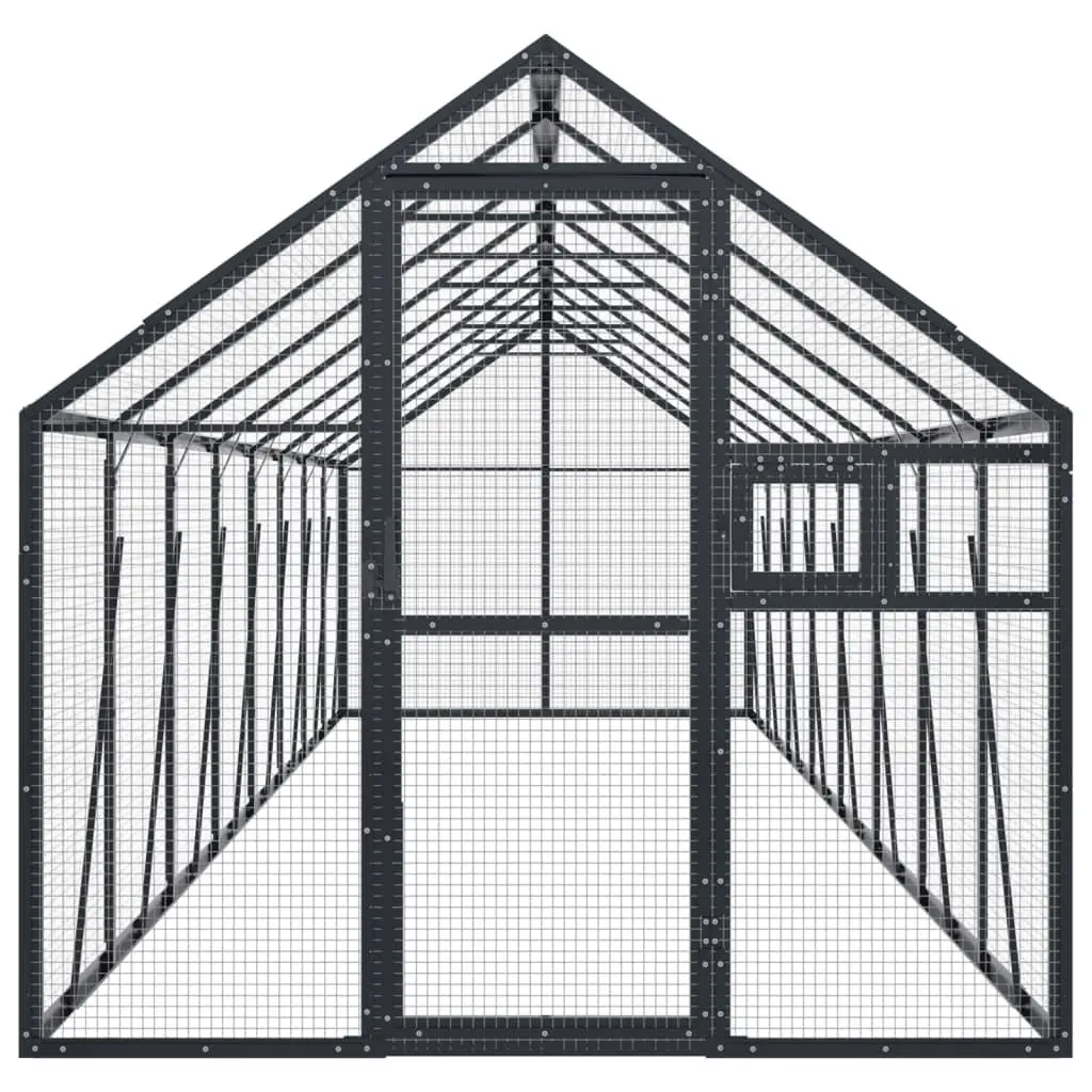Large Outdoor Aviary Bird Cage Anthracite Aluminium Frame Wire Mesh