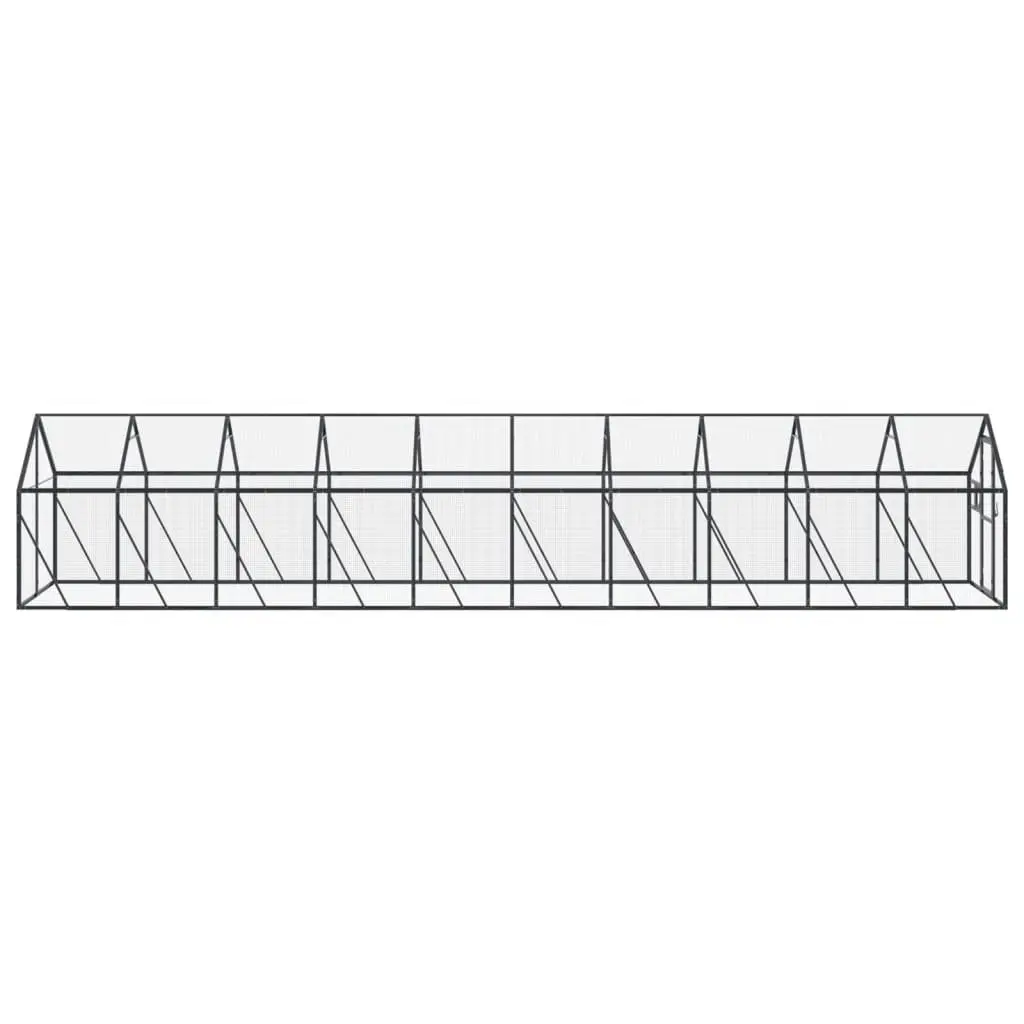 Bird Aviary Large Anthracite Outdoor Enclosure Aluminium Frame Wire Mesh