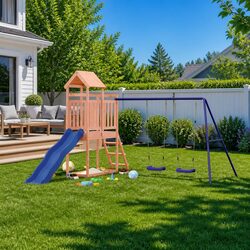 Enjoy Safe and Fun Playtime with This Wooden Playset
