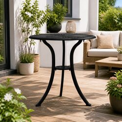 Enjoy Outdoor Life with This Black Garden Table