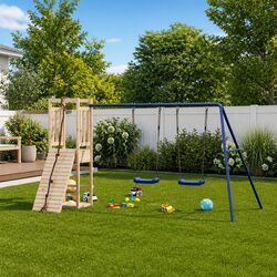 Friendly Wooden Playset for Your Little Ones