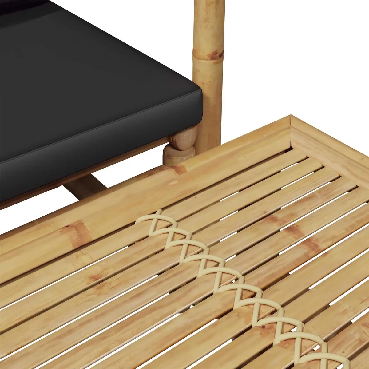 Garden Lounge Set Bamboo Outdoor Furniture 4 Piece