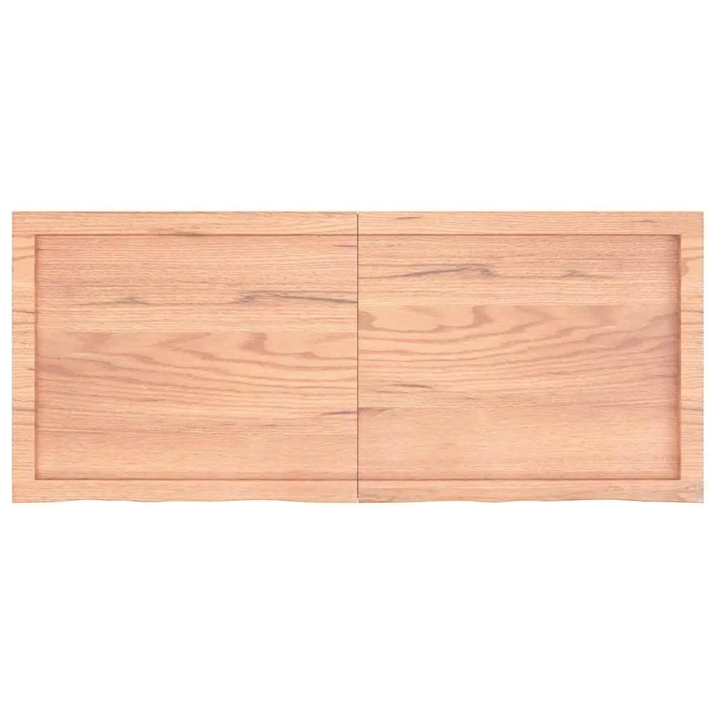 Solid Oak Bathroom Countertop 120x50x4 cm