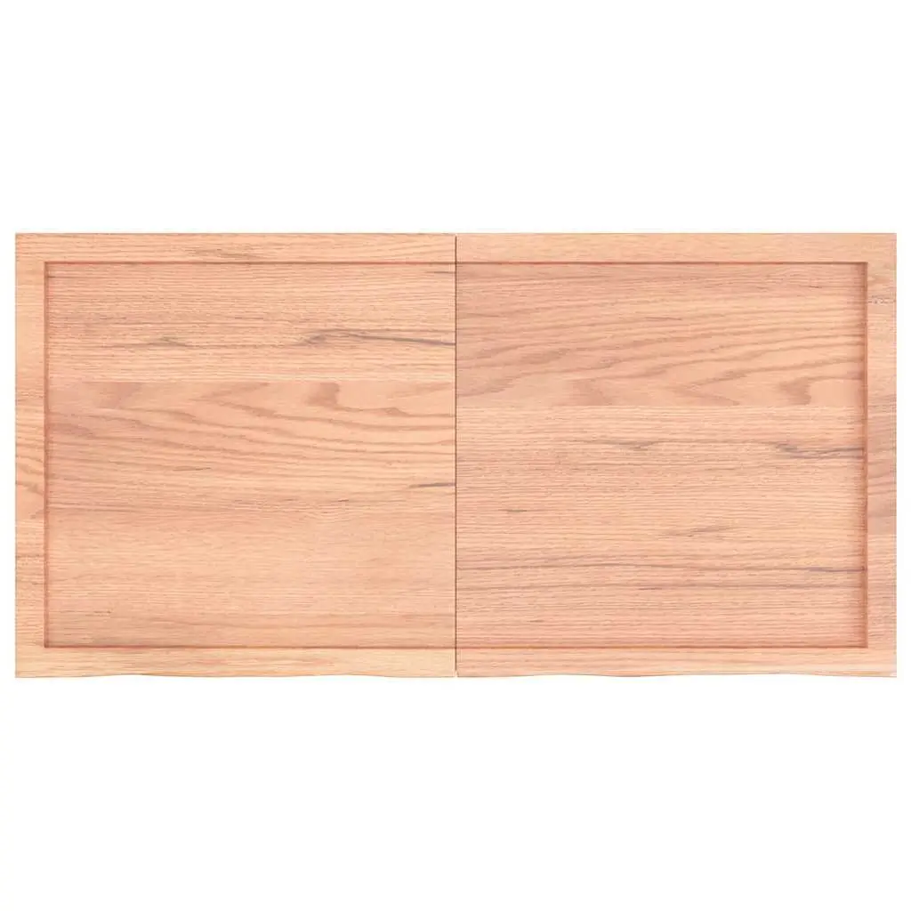 Bathroom Countertop Solid Wood Treated 120x60cm Brown Vanity Top