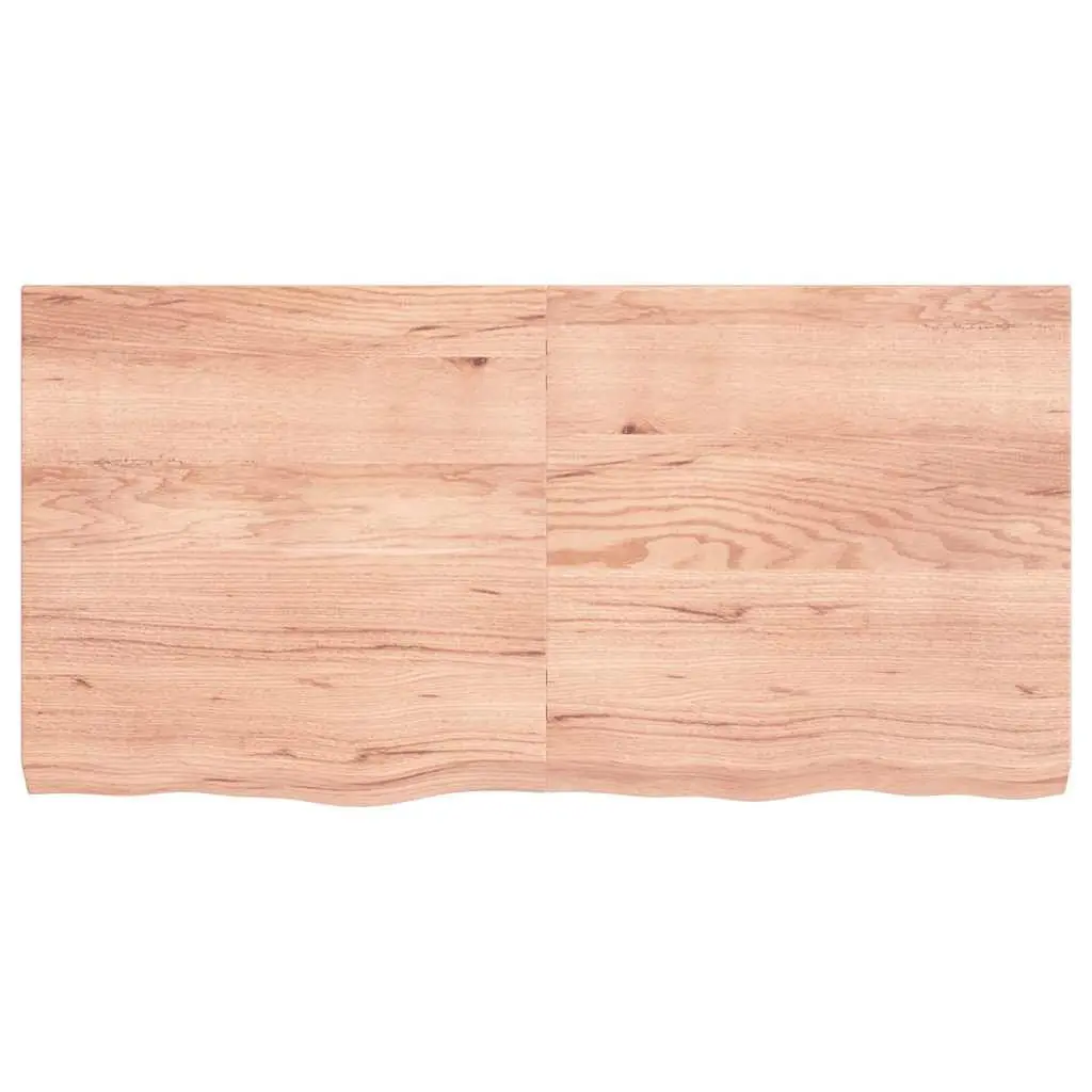 Bathroom Countertop Solid Oak Wood Brown Foldable 120x60x6cm
