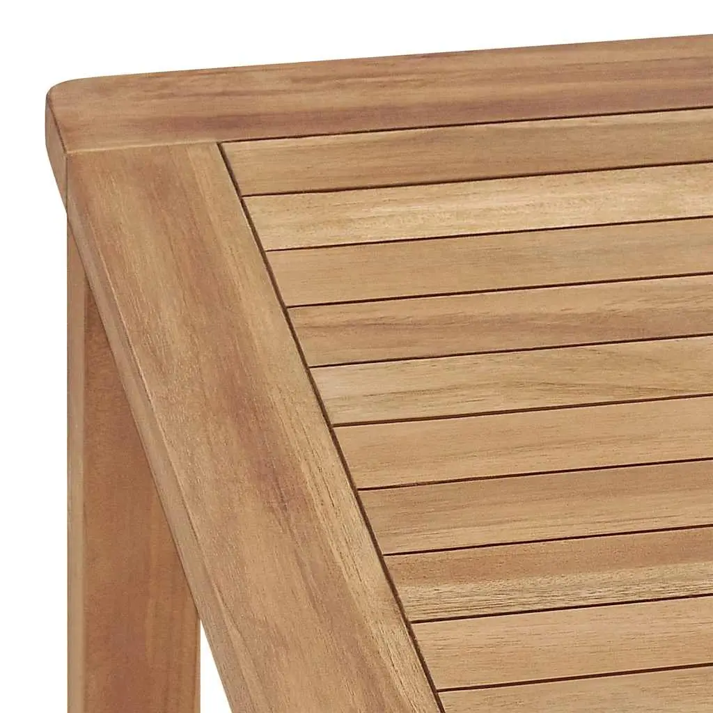 Garden Dining Table Solid Teak Wood Brown 140x80x77cm