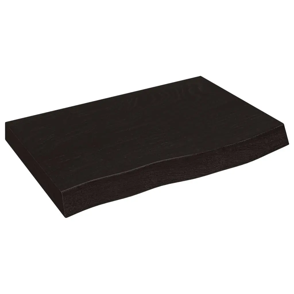 Bathroom Countertop Solid Wood Dark Brown Handmade Vanity Top 60 x 50 x 4 cm