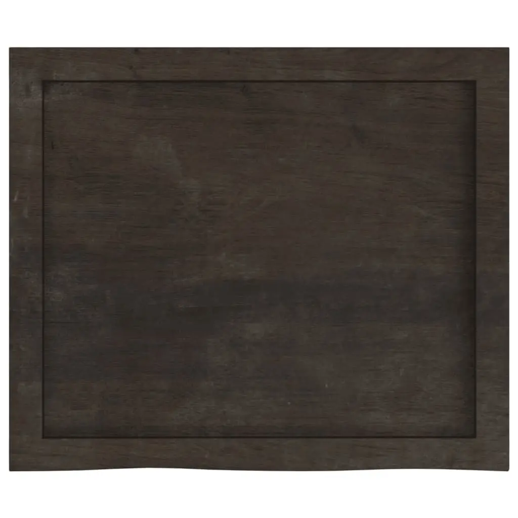 Bathroom Countertop Solid Wood Dark Brown Handmade Vanity Top 60 x 50 x 4 cm