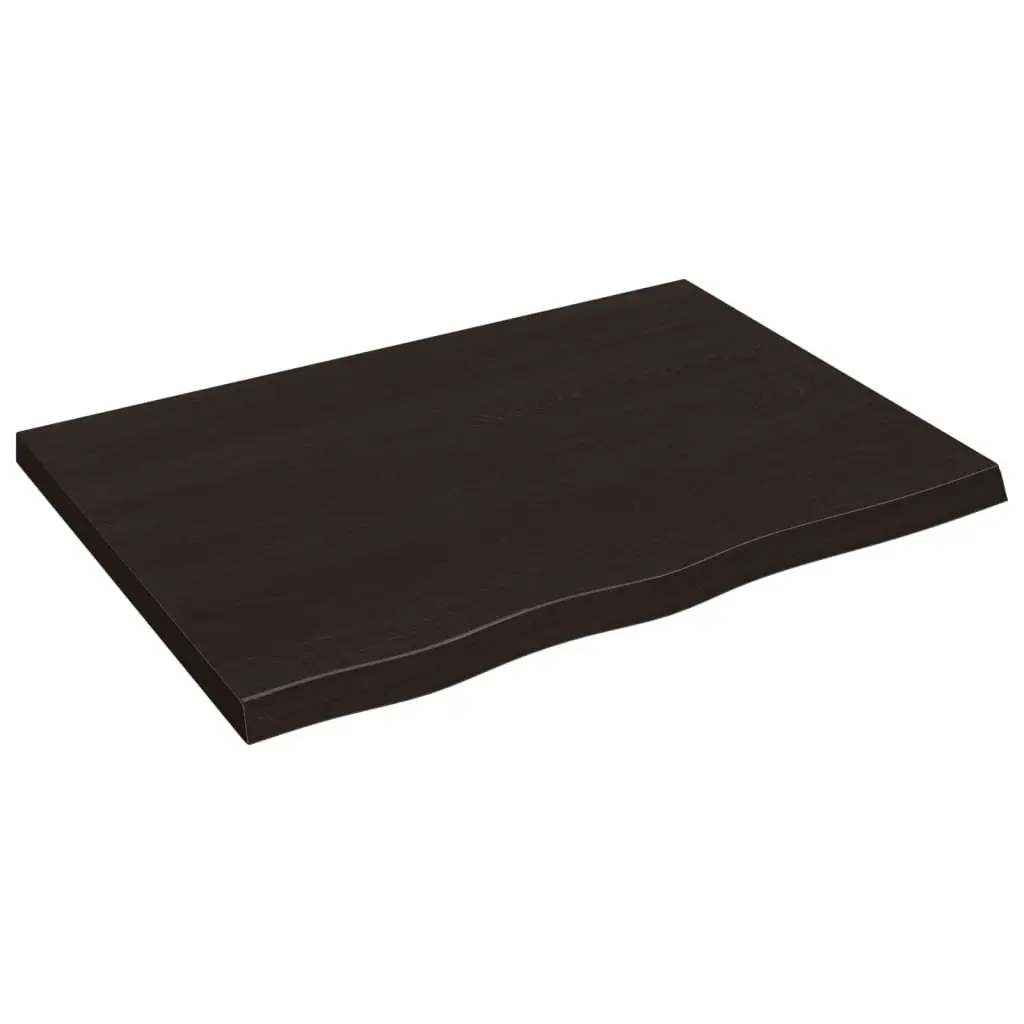 Solid Oak Bathroom Countertop 80x60cm