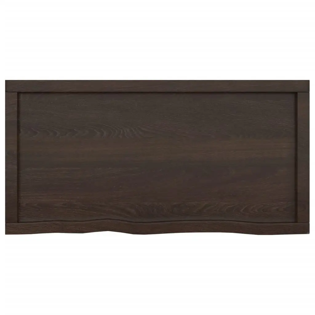 Bathroom Countertop Handmade Dark Brown Solid Wood 100x50x6 cm