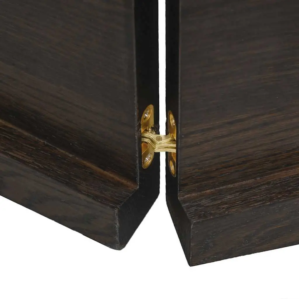 Bathroom Countertop Worktop Solid Wood Dark Brown 120x40x4 cm Treated Surface