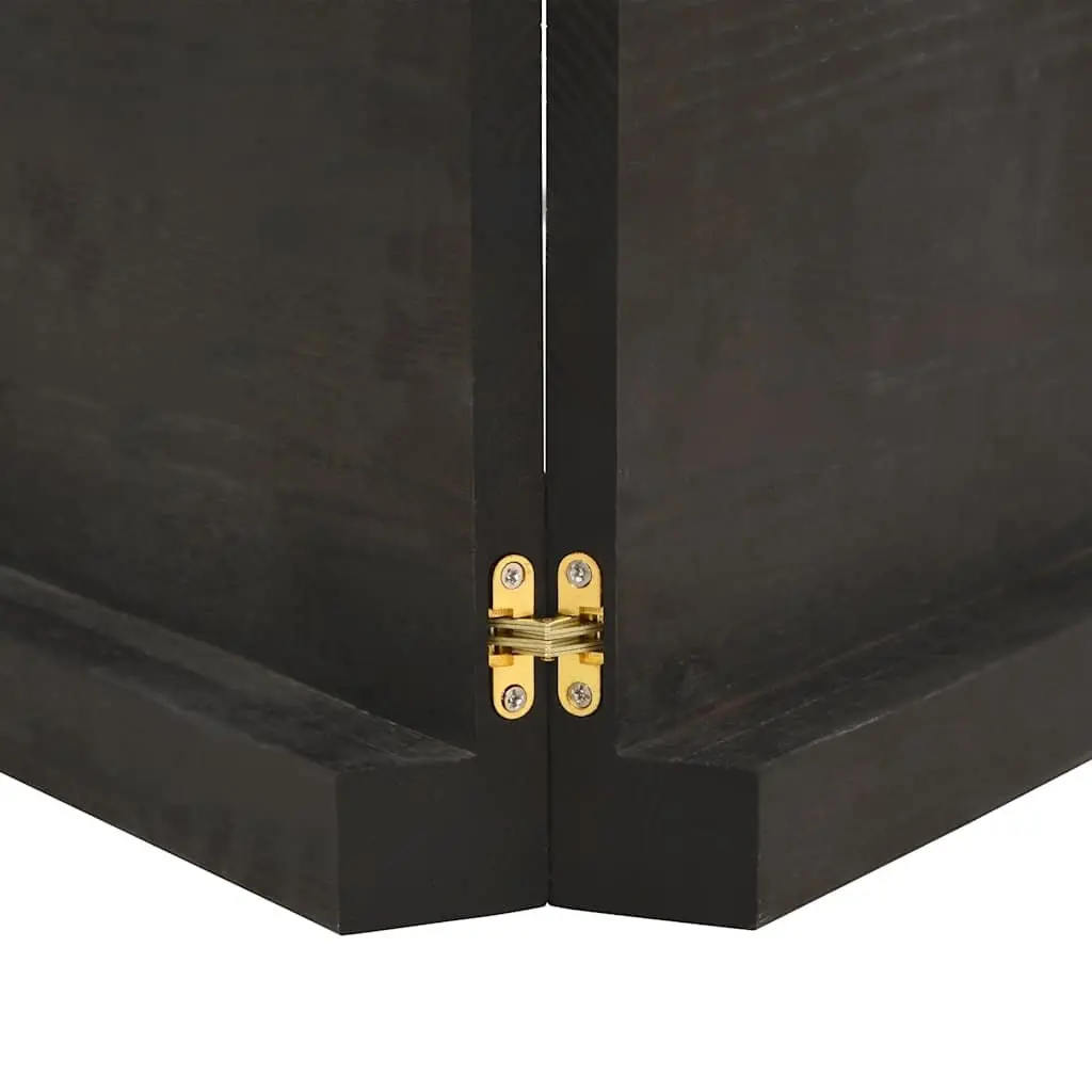 Bathroom Countertop Solid Oak Wood Dark Brown 120x50x6cm