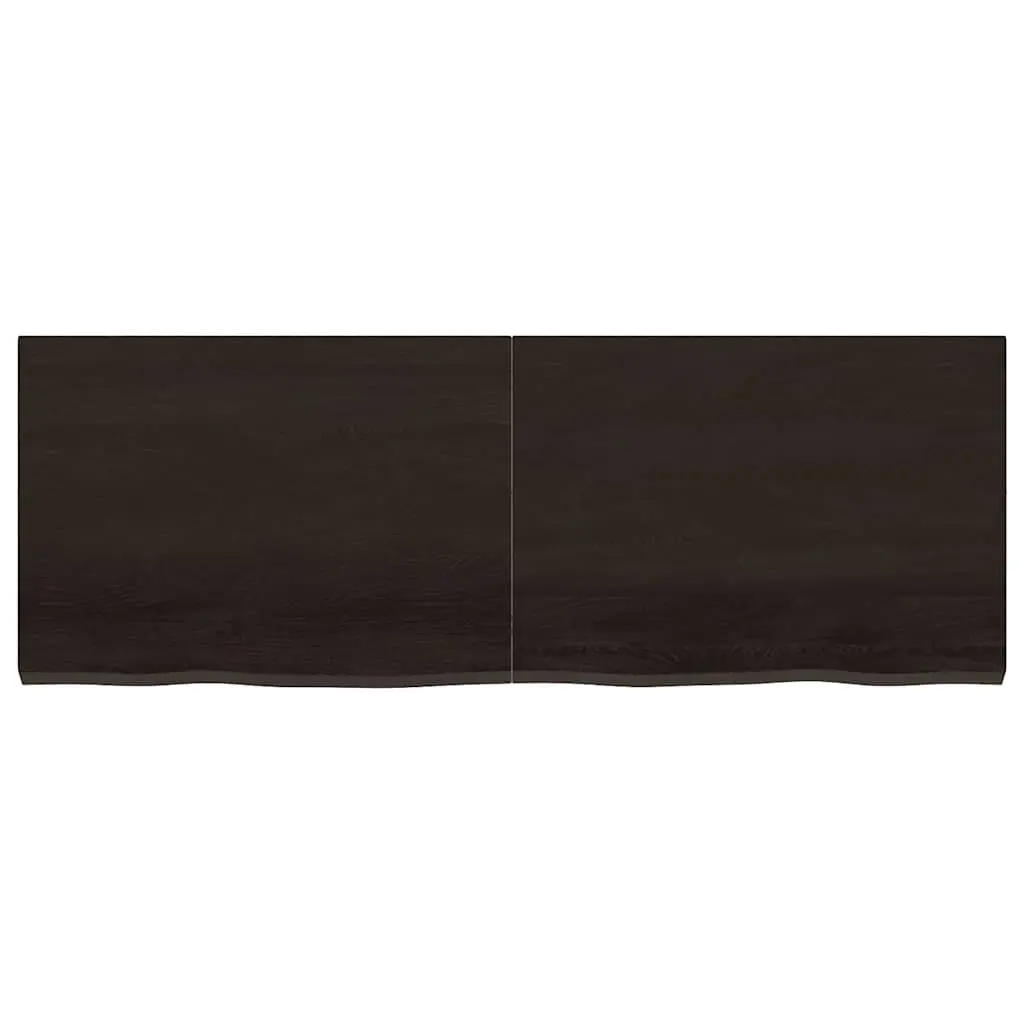 Bathroom Countertop Vanity Top Worktop Solid Wood Dark Brown 140x50cm Kitchen