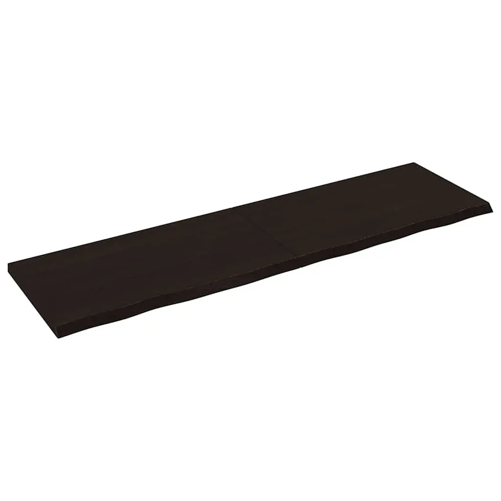 Bathroom Countertop Solid Wood Dark Brown 180x50x4cm Vanity Top