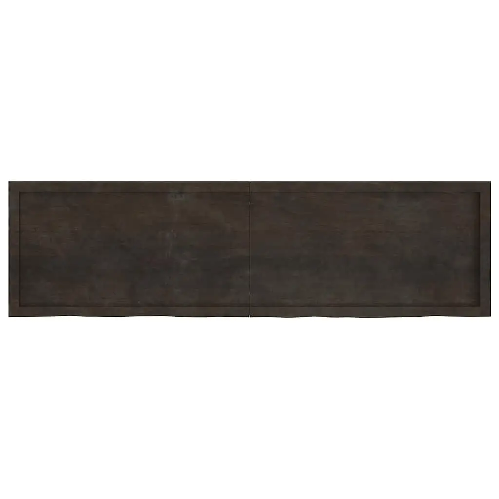 Bathroom Countertop Solid Wood Dark Brown 180x50x4cm Vanity Top
