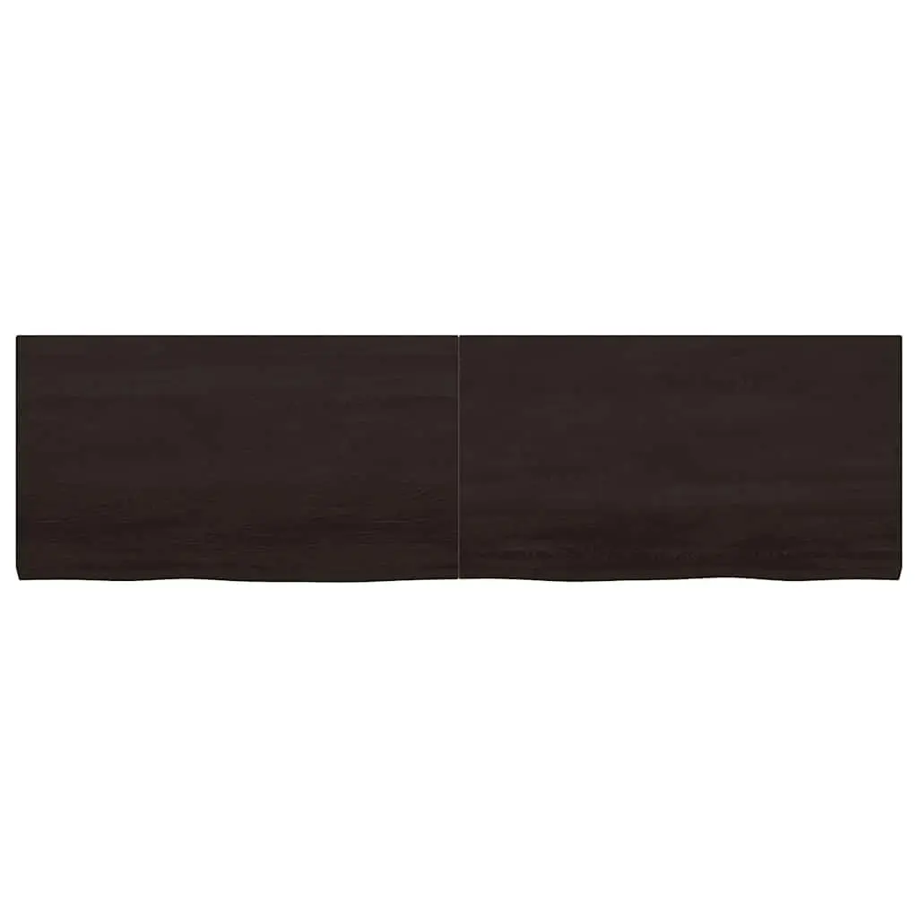 Bathroom Countertop Solid Wood Dark Brown 180x50x4cm Vanity Top