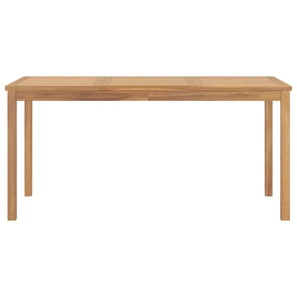 Outdoor Dining Table Solid Teak Wood 160x80cm