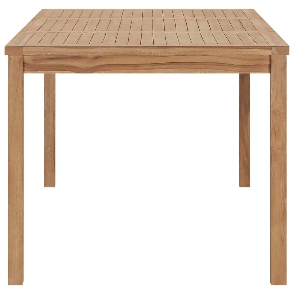 Teak Wood Outdoor Dining Table Brown 180x90x77cm Garden Patio Furniture