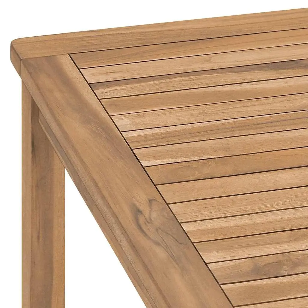 Teak Wood Outdoor Dining Table Brown 180x90x77cm Garden Patio Furniture