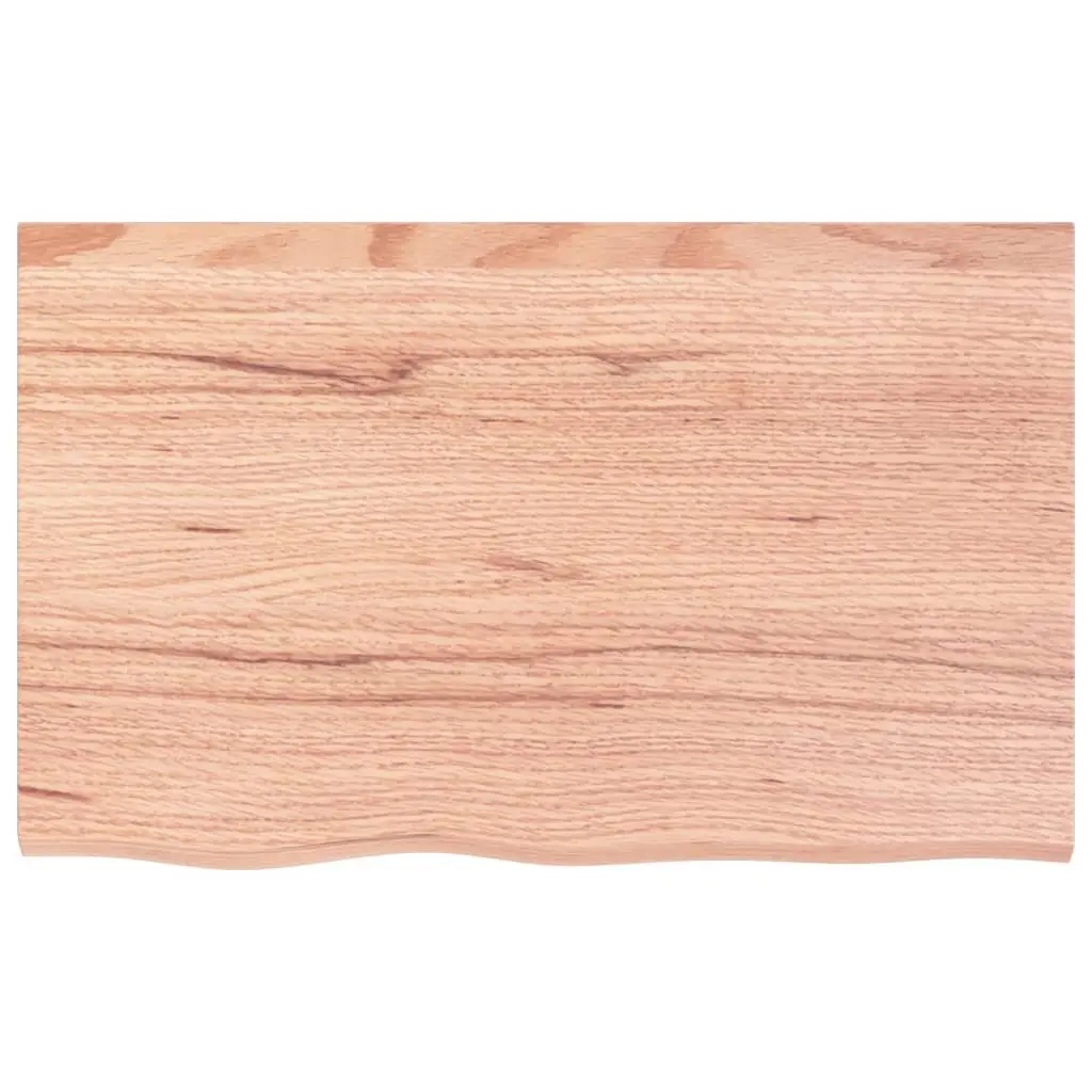 Table Top Solid Oak Wood Live Edge 80x50x6cm