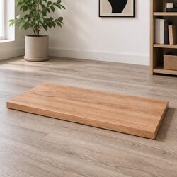 Personalize Your Space with Our Solid Oak Wood Table Top 80x60cm