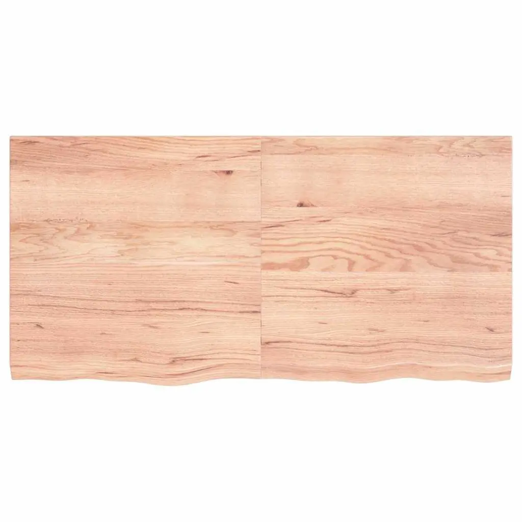 Solid Oak Wood Table Top Light Brown 120x60cm Folding Replacement Board Natural