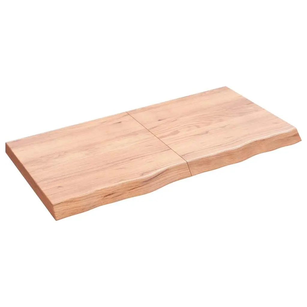Wooden Table Top Solid Oak Brown Foldable 120x60x6 cm