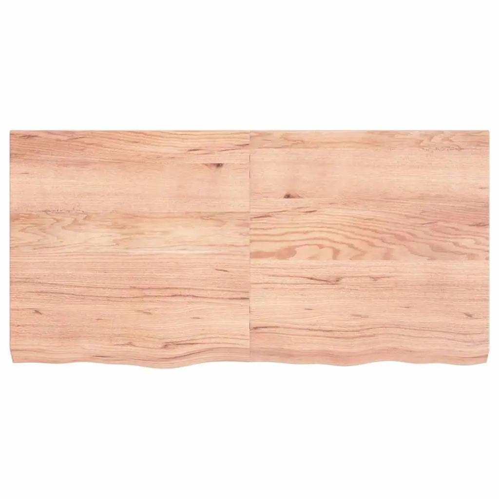 Wooden Table Top Solid Oak Brown Foldable 120x60x6 cm