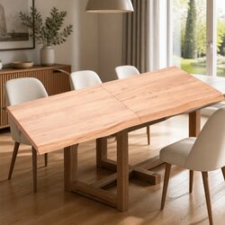 Enhance Your Space with Solid Oak Folding Table Top 140x60cm
