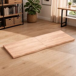 User-Friendly Solid Oak Wood Tabletop 160x60cm