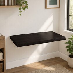 Crafted for You: Dark Brown Solid Oak Table Top 60x40 cm